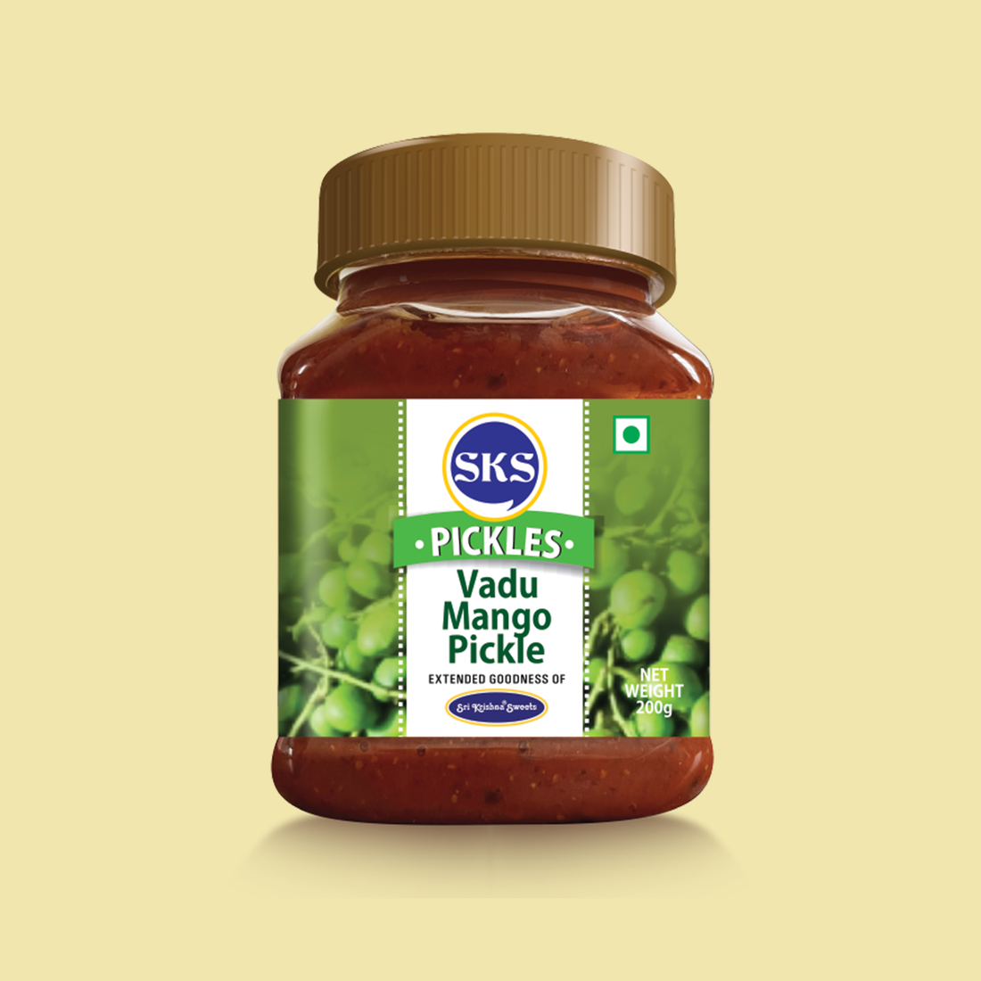 Sri Krishna Sweets Vadu Mango Pickle - 200 GM