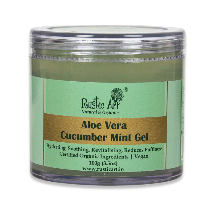 Rustic Art Aloe Vera Cucumber Mint Gel - 100 GM