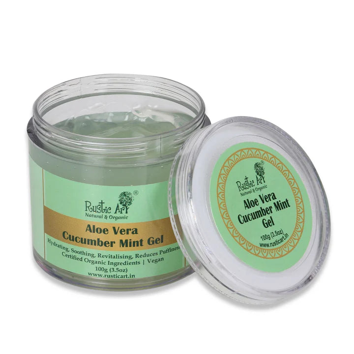 Rustic Art Aloe Vera Cucumber Mint Gel - 100 GM