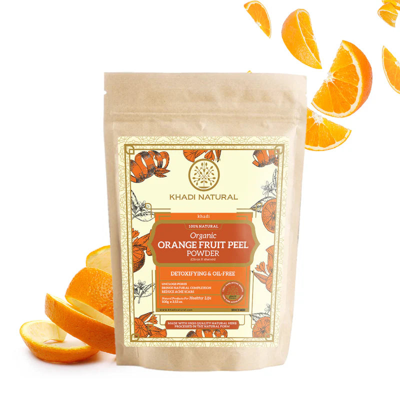 Khadi Natural Organic Orange Peel Powder - 100 GM