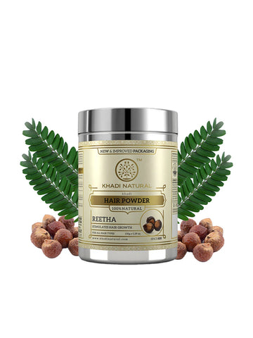 Khadi Natural Organic Reetha Powder - 150 GM