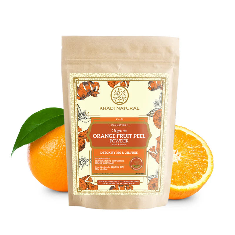 Khadi Natural Organic Orange Peel Powder - 100 GM