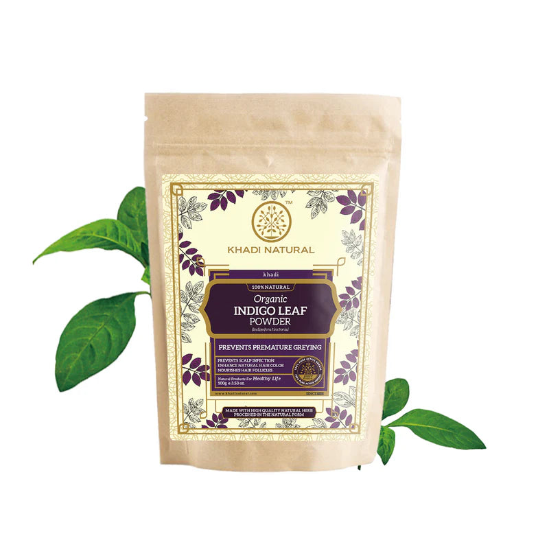 Khadi Natural Organic Indigo Leaf Powder - 100 GM