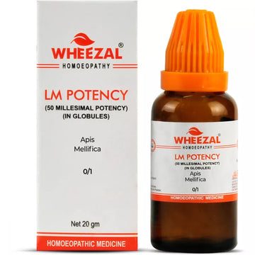 Wheezal Apis Mellifica Globules LM Potency - 20 GM