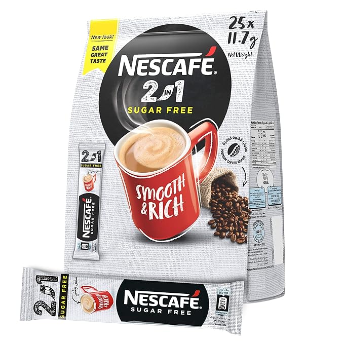 Nescafe Sugar-free 2 in 1 (25 Sticks) Pouch