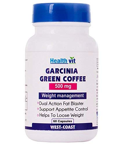 Healthvit Garcinia Cambogia and Green Coffee Extract Capsule 500 mg - 60 Capsules
