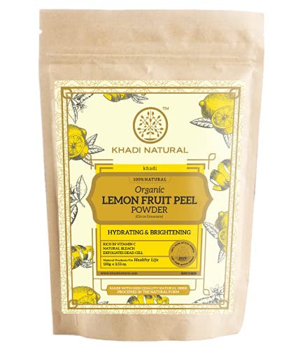 Khadi Natural Organic Lemon Fruit Peel Powder - 100 GM