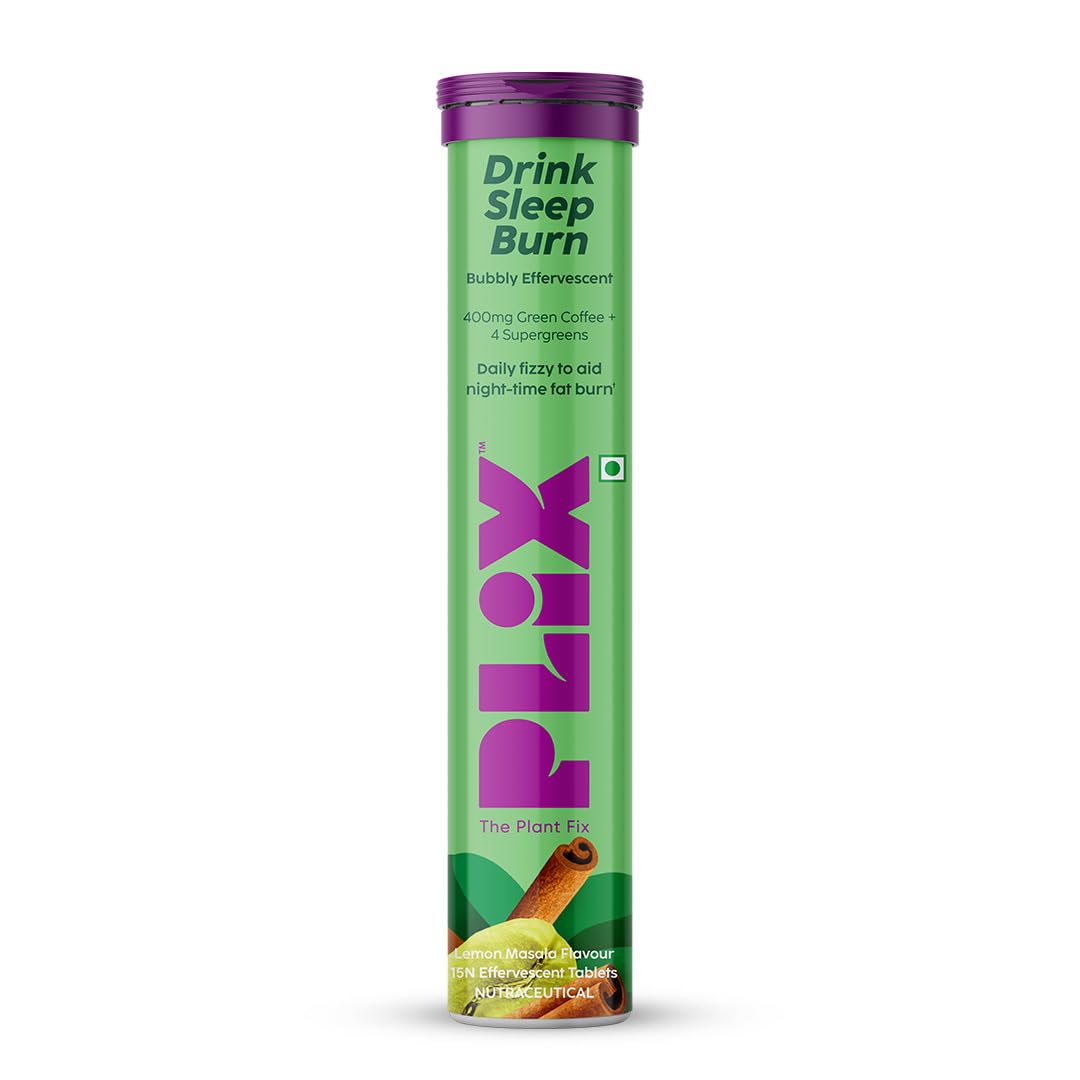 Plix The Plant Fix Drink Sleep Burn Lemon Masala Tablets - 15 Tabs