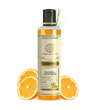 Khadi Natural Orange & Lemongrass Face Wash - 210 ML