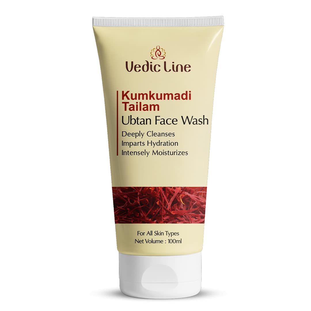 Vedic Line Kumkumadi Tailam Ubtan Face Wash - 100 ML