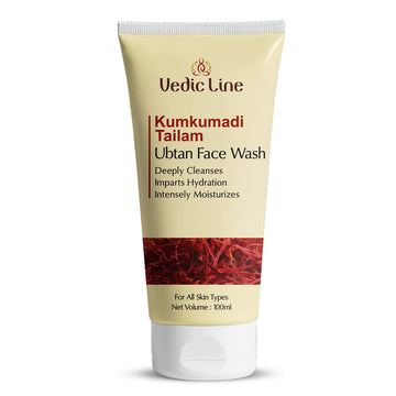 Vedic Line Kumkumadi Tailam Ubtan Face Wash - 100 ML