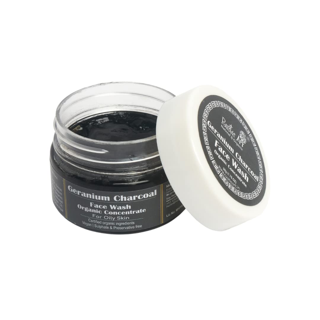 Rustic Art Geranium Charcoal Face Wash