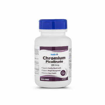 Healthvit Chromium Picolinate Capsules 200mcg - 60 Capsules