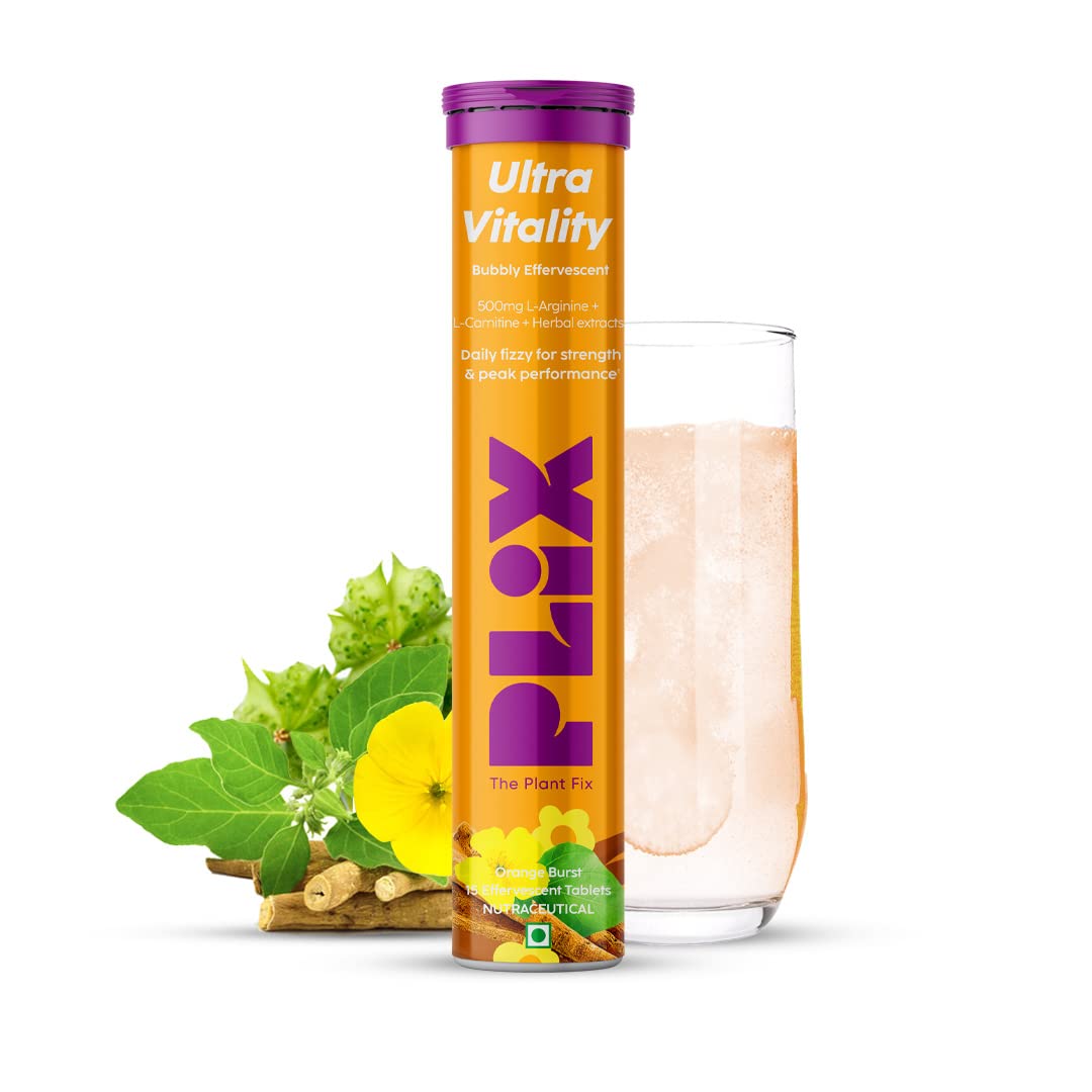 Plix The Plant Fix Ultra Vitality Orange Burst Tablets - 15 Tabs