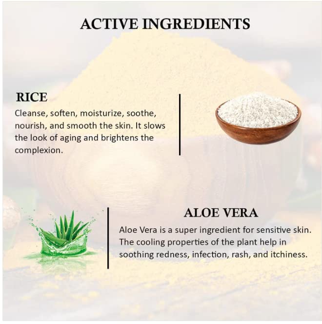 Aegte Besan & Rice Ubtan Face Wash - 100 GM