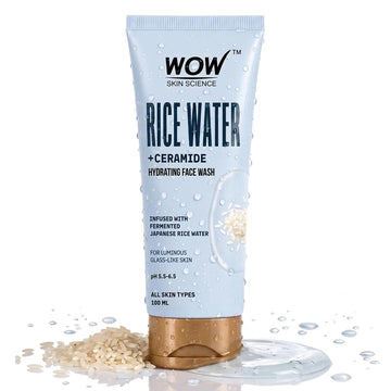 WOW Skin Science Rice Water & Ceramide Hydrating Face Wash - 100 ML