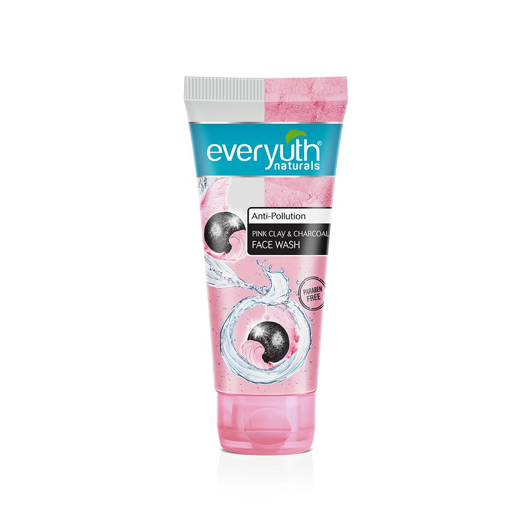 Everyuth Naturals Pink Clay & Charcoal Face Wash