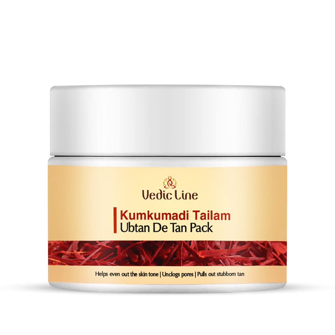 Vedic Line Kumkumadi Tailam Ubtan De Tan Pack - 100 ML