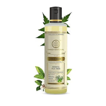 Khadi Natural Neem & Tea Tree Herbal Face Wash - 210 ML