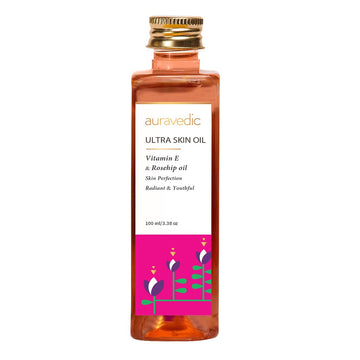Auravedic Ultra Vitamin E & Rosehip Skin Oil - 100 ML