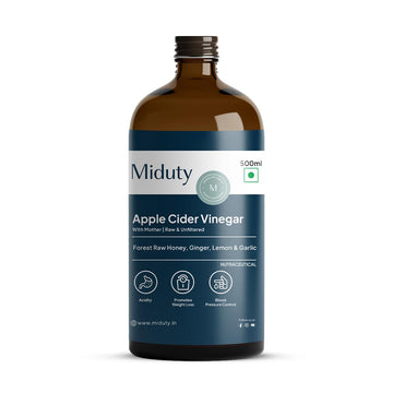 Miduty Apple Cider Vinegar (Honey, Ginger, Lemon, Garlic)- 500 ML