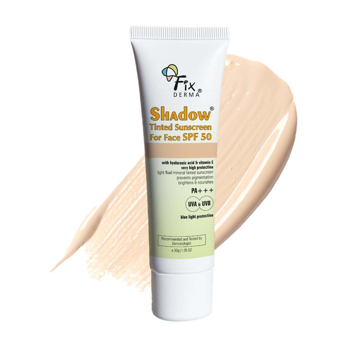 Fixderma Shadow Tinted Sunscreen SPF 50 PA+++ - 30 GM