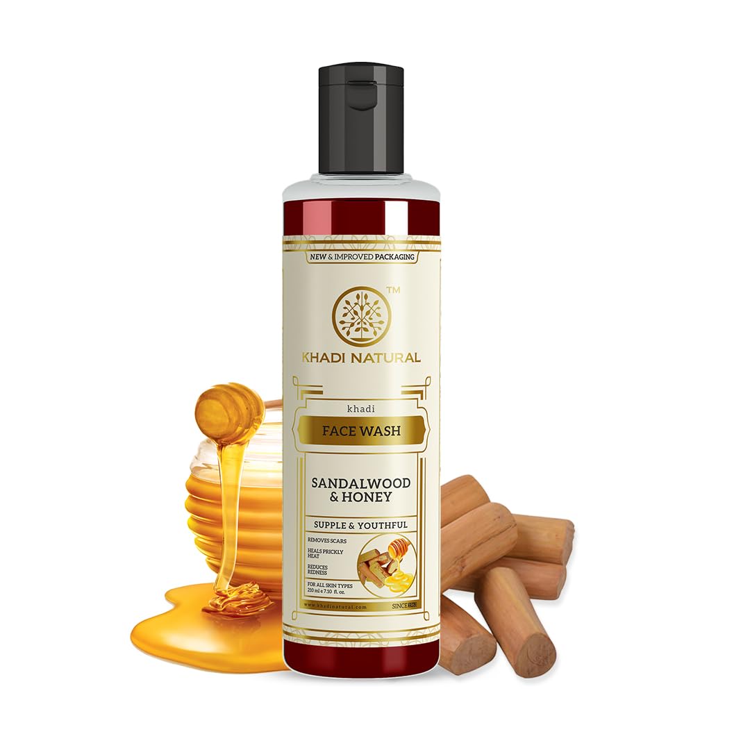 Khadi Natural Sandalwood & Honey Face Wash - 210 ML