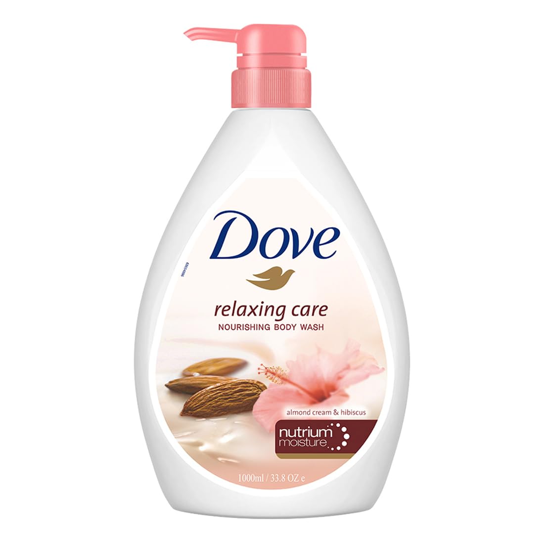 Dove Relaxing Almond Cream Body Wash with Hibiscus - 1 L