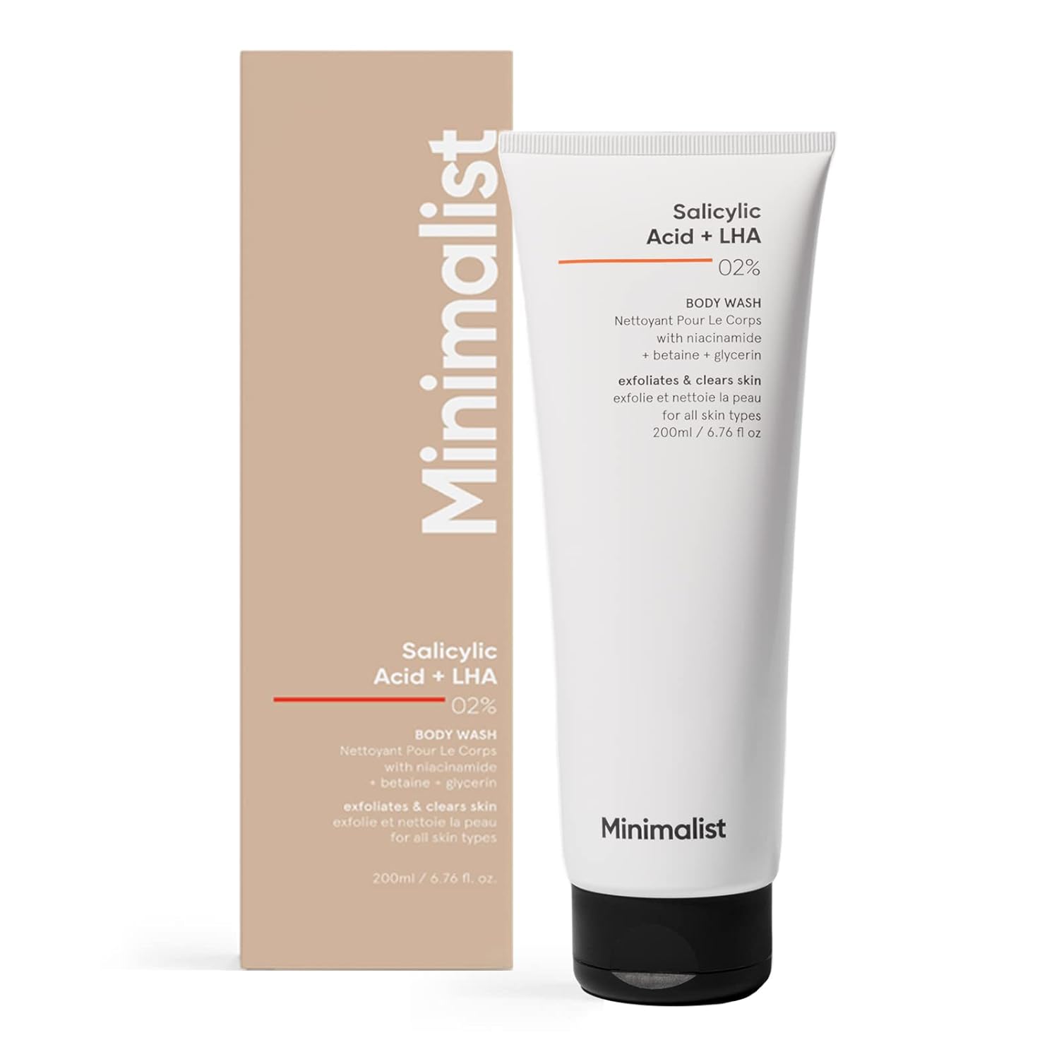 Minimalist Salicylic Acid + LHA 2% Body Wash - 200 ML