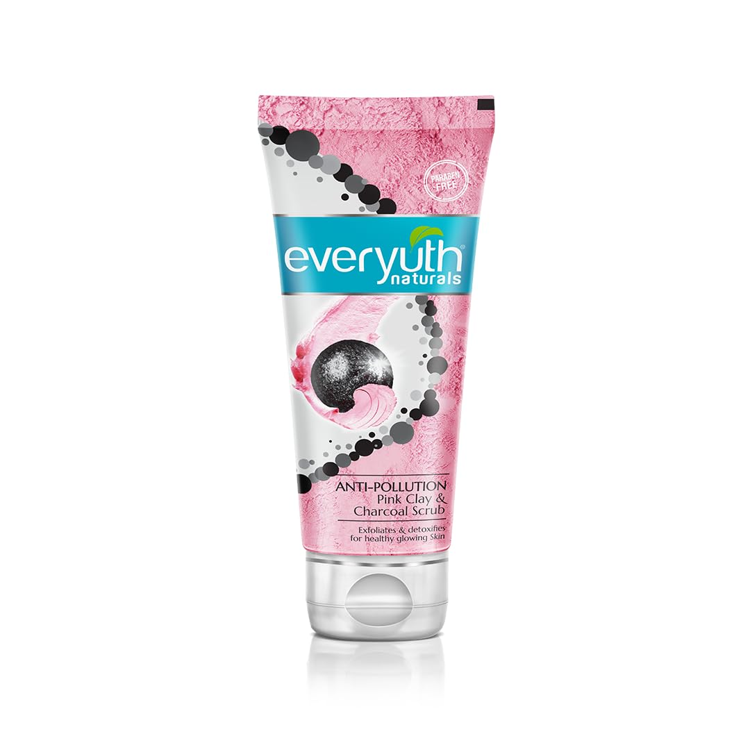 Everyuth Naturals Pink Clay & Charcoal Scrub
