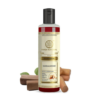 Khadi Natural Sandalwood Massage Oil - 210 ML
