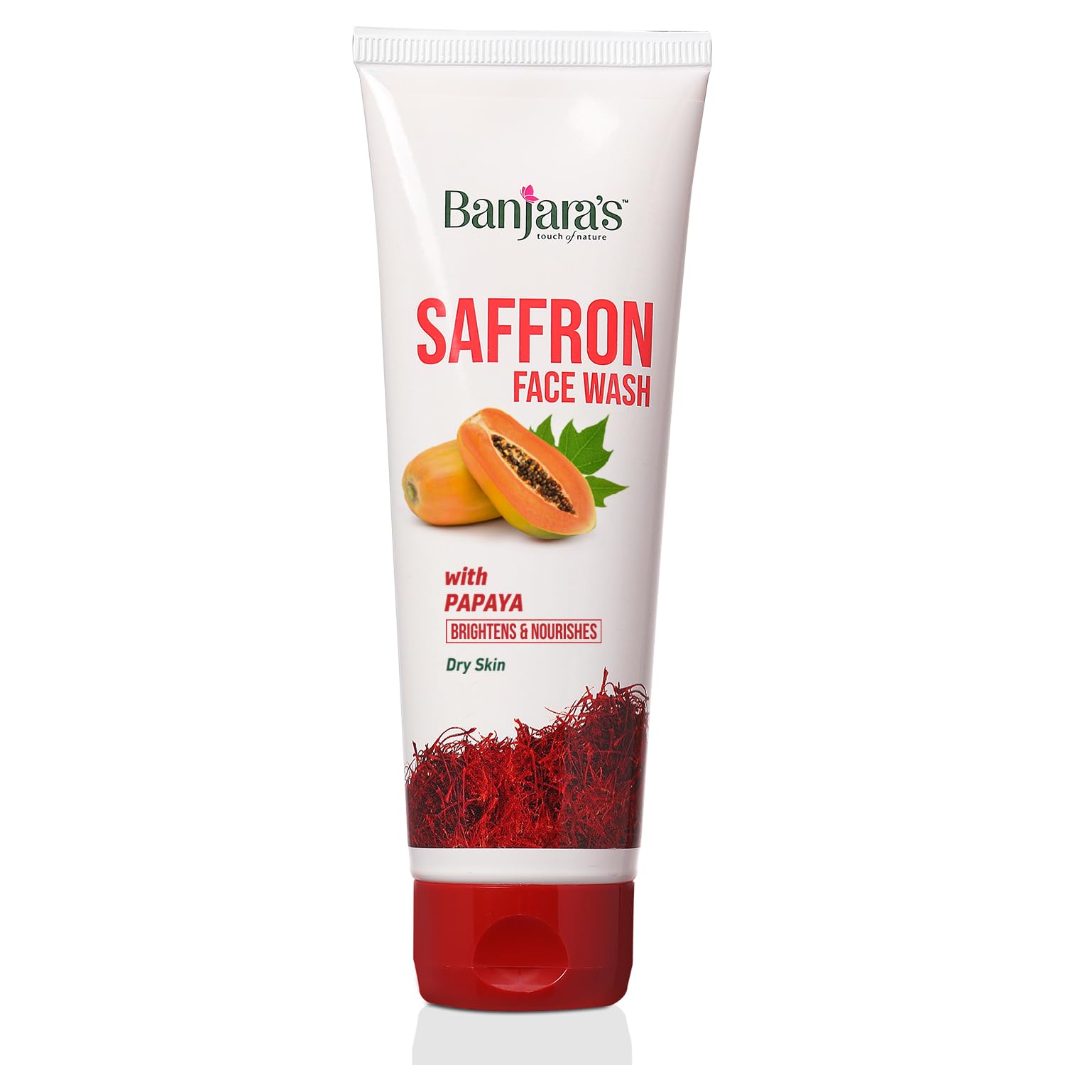 Banjaras Saffron Face Wash With Papaya - 100 ML