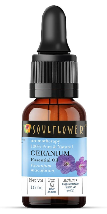 Soulflower Geranium Essential Oil - 15 ML
