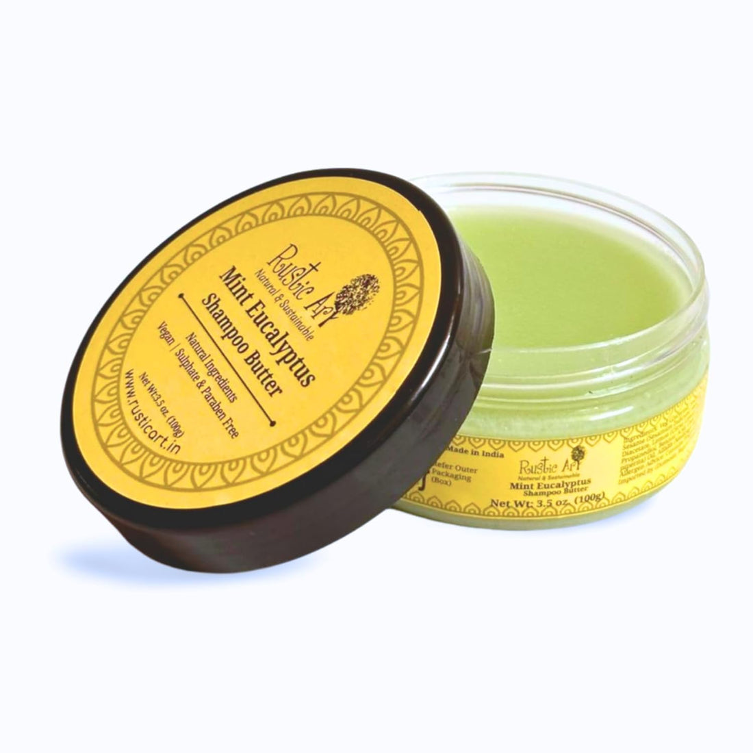 Rustic Art Mint Eucalyptus Shampoo Butter - 100 GM