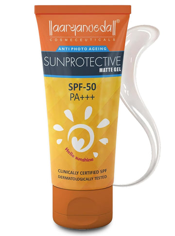 Aaryanveda Sunprotective Matte Gel SPF 50 PA+++ - 60 GM