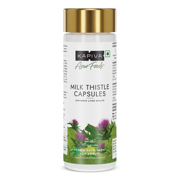 Kapiva Ayurveda Milk Thistle Plus Anti-Aging Capsules - 120 Caps