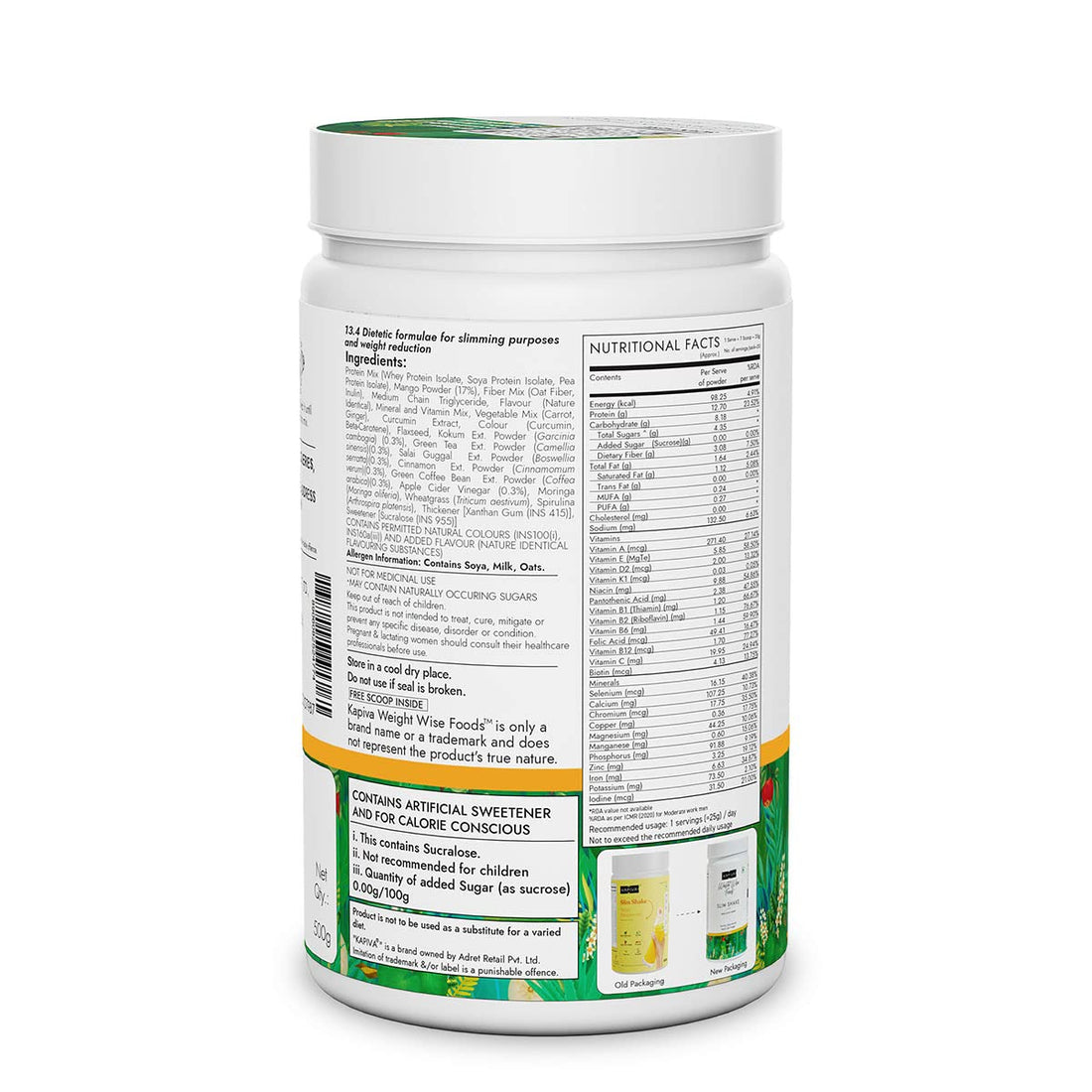 Kapiva Mango Slim Shake - 500 GM