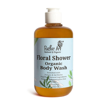 Rustic Art Floral Shower Body Wash Liquid - 300 ML
