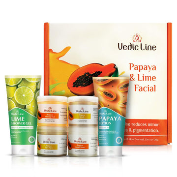 Vedic Line Papaya & Lime Facial Kit - 640 ML