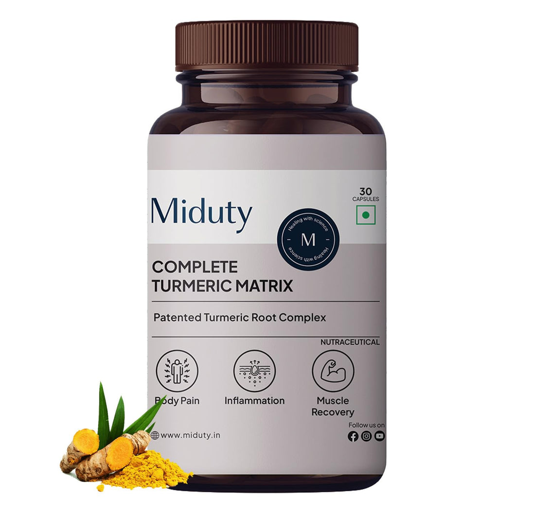 Miduty Complete Turmeric Matrix Capsule - 30 Capsules