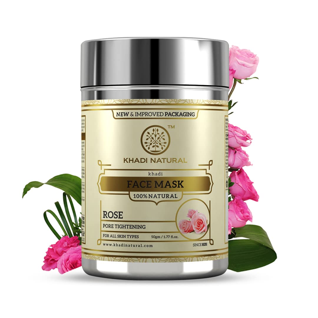 Khadi Natural Rose Face Mask
