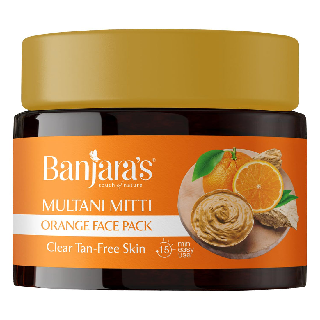 Banjaras Multani Mitti Orange Face Pack - 100 GM
