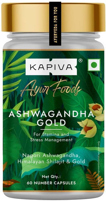 Kapiva Ashwagandha Gold Capsules - 60 Capsules
