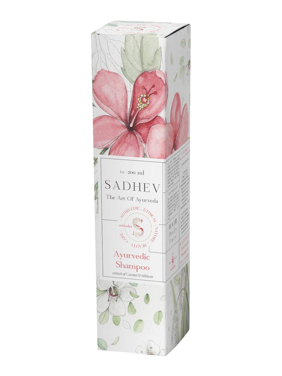 Sadhev Hibiscus Organic Natural Hair Shampoo - 200 ML
