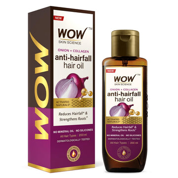 Wow Skin Science Onion & Collagen Anti-Hairfall Hair Oil