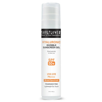 Soulflower Hyaluronic Invisible Sunscreen Gel - 50 ML