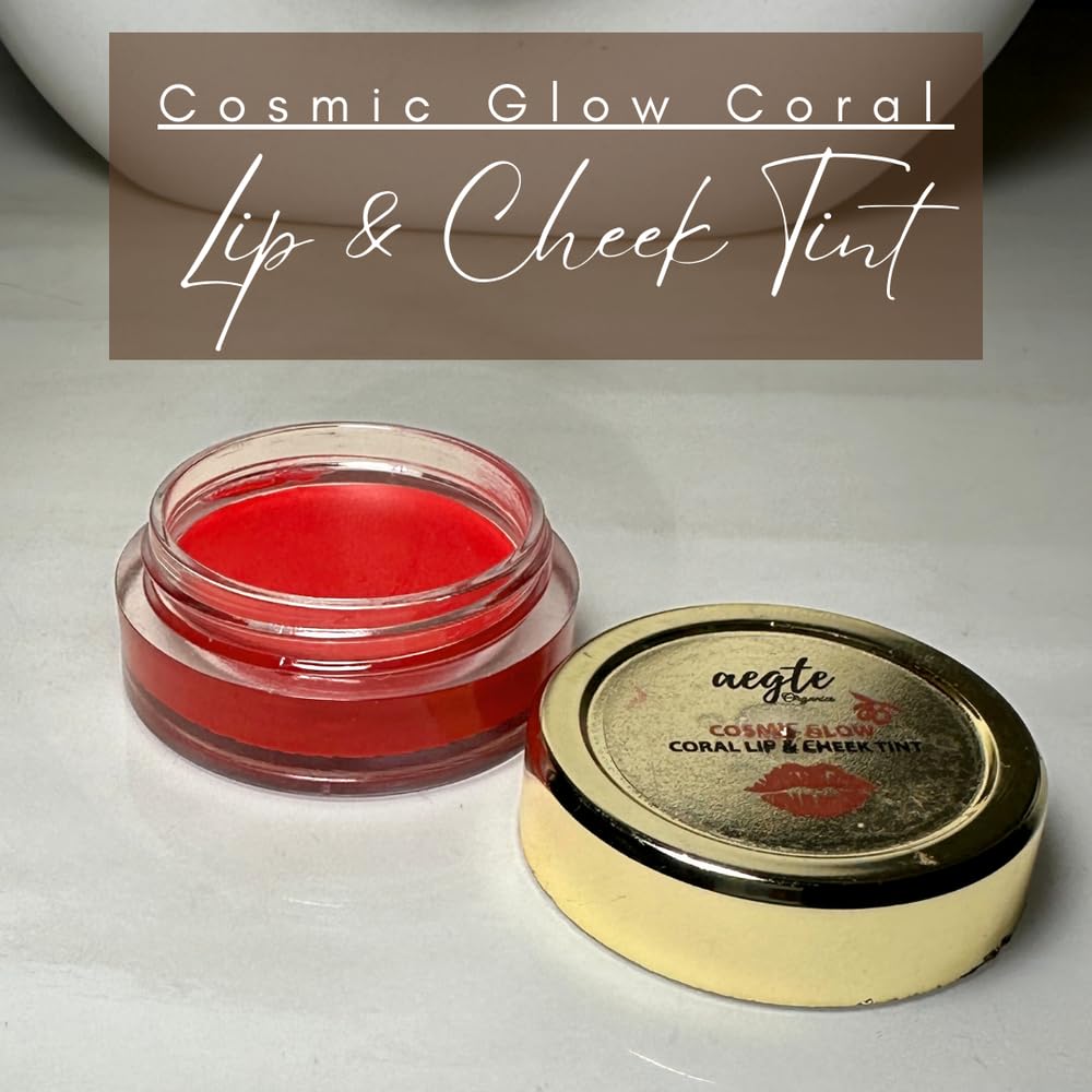 Aegte Cosmic Glow Coral Lip & Cheek Tint - 5 GM