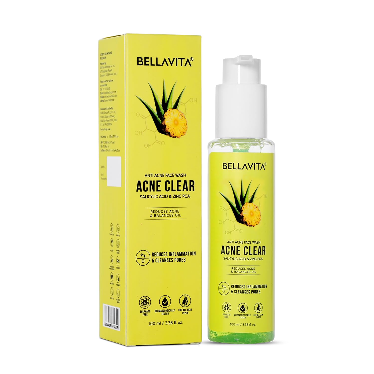Bella Vita Anti Acne Face Wash - 100 ML
