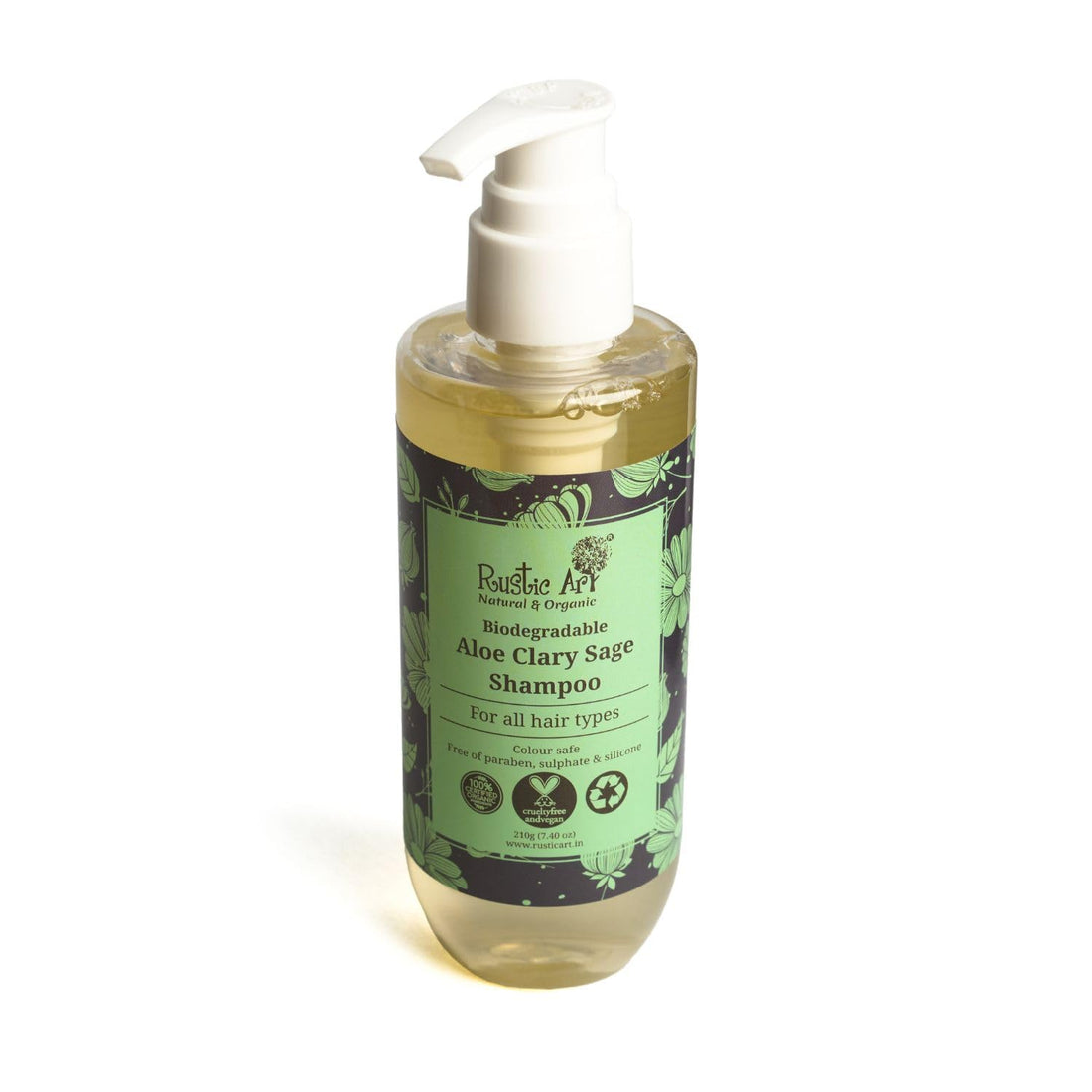 Rustic Art Aloe Clary Sage Shampoo - 210 ML