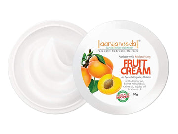 Aaryanveda Apricot Whip Fruit Moisturising Cream - 90 GM